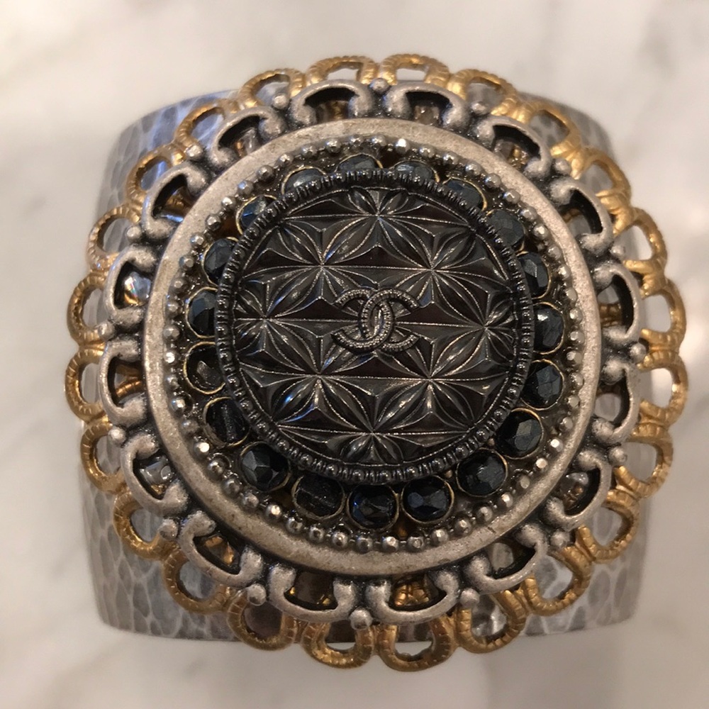 Authentic Chanel button bracelet